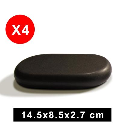 Master Massage Large Ovular Basalt Hot Stone Set - 4 Pieces for Therapeutic Spa and Relaxation - Premium Quality America Brand - Buy Online on GoSupps.com