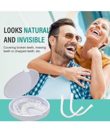 Buy Cosmetic Veneers & Dentures Online | 2 Pairs of Lightening Teeth for Top & Bottom - Buy Online on GoSupps.com