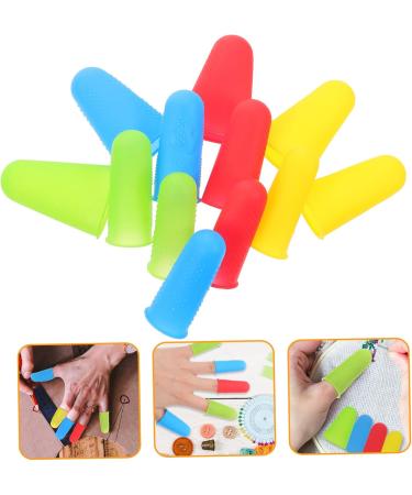 FRCOLOR 12pcs Silicone Finger Cots | Durable Finger Protectors for Sewing & Crafts | Office & Daily Use Accessories - Buy Online on GoSupps.com