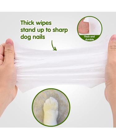 Docatty Pet Wipes - 50 Plant-Based Compostable Wipes for Dogs & Cats | Hypoallergenic & Deodorizing Grooming Wipes for Paws, Body & Butt - Buy Online on GoSupps.com