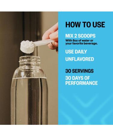 ONNIT Creatine Monohydrate Powder IGEN(TM) Non-GMO Tested 5g Premium Creatine for Muscle Strength Power and Lean Mass Supports Brain Health Brain Cellular Energy Unflavored 30 Servings 5.29 oz 30 Count - Buy Online on GoSupps.com