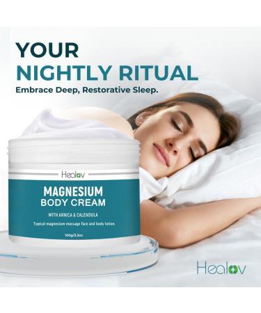 Magnesium Lotion Pure Soothing Magnesium Cream for Relaxation Better Sleep Muscle Health Leg & Joint Care Topical Magnesium Lavender Butter for Sleep Aid Non-Greasy Safe Easy to Use - Buy Online on GoSupps.com