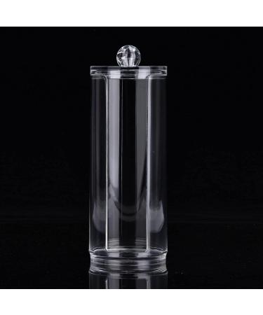 Transparent Round Cotton Pad Organizer - Acrylic Storage Case for Accessories & Cotton Puff Holder - Buy Online on GoSupps.com