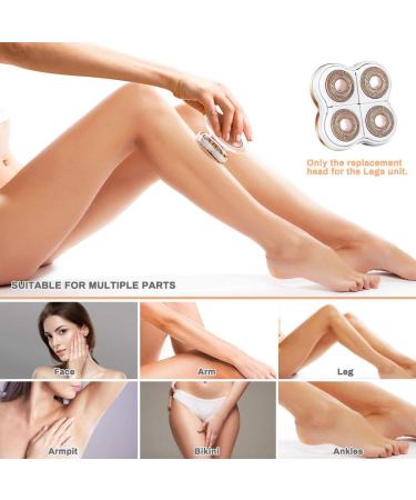 2Pcs Facial Hair Remover Replacement Heads for Finishing Touch Flawless Electric Legs Shaver - Rose Gold | Smooth Finish, Perfect Touch | With Cleaning Brush - Buy Online on GoSupps.com