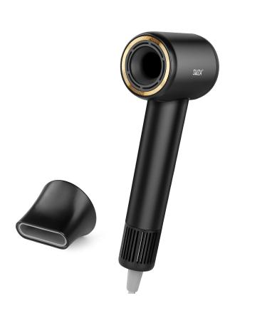 Hair Dryer Fast Drying Blow Dryer Negative Ionic Hair Dryer with Constant Temperature Low Noise (Black)