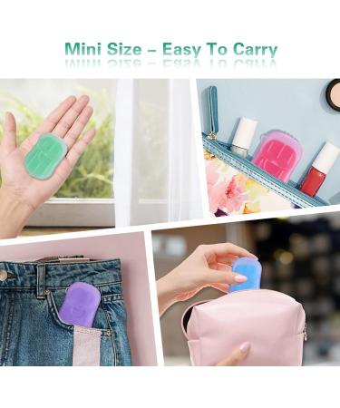 Buy Bamsod 12 Portable Fragrant Bathing Soap Leaves | Travel-Friendly Foam Paper Soap for Laundry & Hand Use - Buy Online on GoSupps.com