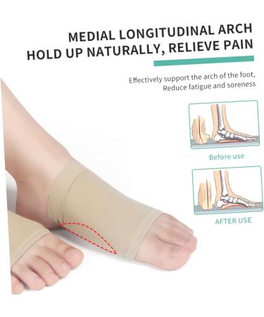 NOLITOY Arch Support Insoles for Flatfoot | 1 Pair Foot Pad Orthotics & Massage Pads - Comfortable Elastic Inserts for Pain Relief - Buy Online on GoSupps.com