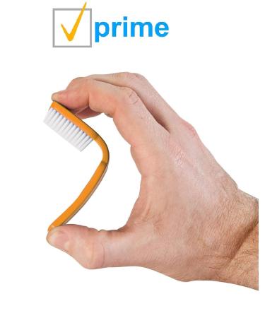 Dukal Orange Toothbrushes 144 Pack - Short Handle, Soft Bristles, Rounded Tips, Ideal for Sensitive Enamel - Individually Packaged - Buy Online on GoSupps.com