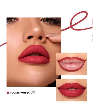 Lot de 12 crayons l vres mats waterproof et longue tenue anti-bavures (Set B) - Buy Online on GoSupps.com