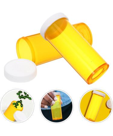 Healeved Empty Pill Bottles with Caps 25pcs Medication Vials 6DR Plastic Medicine Containers Clear Containers Pill Cases Organizers 6.20X2.40X2.40CM - Buy Online on GoSupps.com