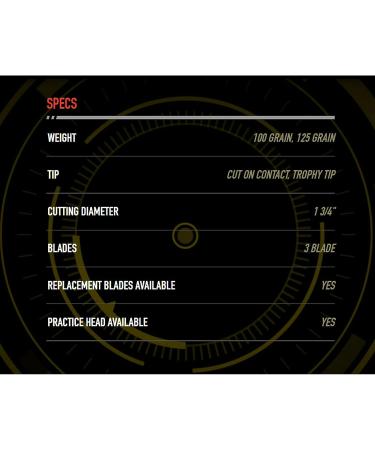 NAP Spitfire Maxx 1.75 3-Blade Front-Deploying Broadheads, 3-Pack - 125 Grains - Buy Online on GoSupps.com