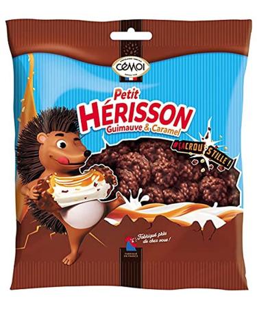C moi Bag of Little Marshmallow Hedgehog Milk Chocolate Soft Caramel Heart Crispy Cereal Balls Made in France (180 g)