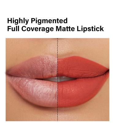 CARSLAN Matte Vegan Lipstick M04 - Highly Pigmented, Cruelty-Free Lip Makeup with Vitamin E and Castor Seed Oil - Buy Online on GoSupps.com