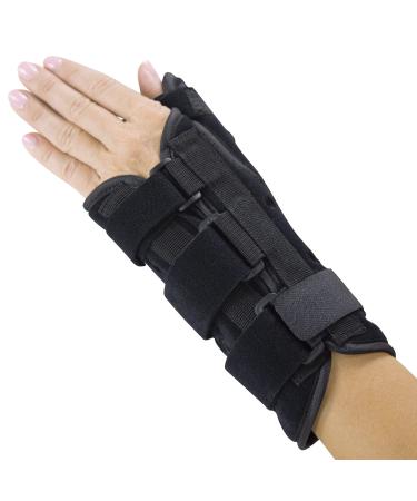 Vive Thumb and Wrist Splint - Tendonitis Brace with Thumb Stabilizer - Ergonomic Night Support For Carpal Tunnel And Tenosynovitis - Spica Splint For Right And Left Hand - Ideal For Women And Men (Right)