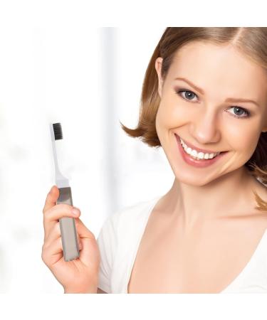 Buy Iwowhero 8th Foldable Travel Toothbrush - Soft Bristles Compact Ideal for Hotels & Sensitive Teeth - Perfect Travel Size! - Buy Online on GoSupps.com