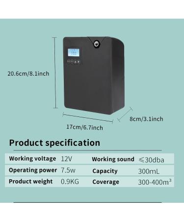 300ml Aroma Diffuser with Intelligent Fragrance Technology | Quiet Aromatherapy Diffuser for Home Hotel Spa & Office - Black - Buy Online on GoSupps.com