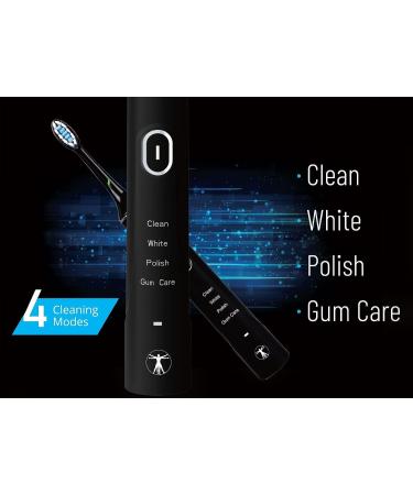 CRI Naturals Perfect Smile Whitening Electric Toothbrush - Clinically Tested & Dentist Approved, 4 Brushing Modes, LED Technology - Get Teeth 3 Shades Whiter in Just 7 Days - Buy Online on GoSupps.com