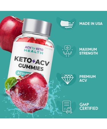 ACV for Keto Health Gummies - Max Strength Apple Cider Vinegar Gomitas - 2 Bottles - Buy Online on GoSupps.com