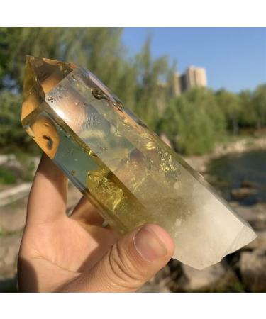 Natural Rough Citrine Tower Crystal Crafts Rough Citrine Wand Natural Stone - Buy Online on GoSupps.com