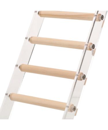 Vanzack Climbing Director for Parrots | Acrylic Vogel Ladder & Wooden Bird Cage Conductor | 26.50x10.00cm | Durable & Safe Pet Accessories - Buy Online on GoSupps.com
