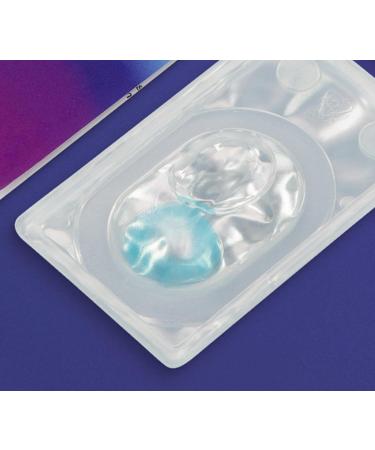 Buy Glamlens Colored Contact Lenses - Monthly Soft Hydrogel 2 Pieces + Lens Case - Amalfi Azul (Intensive Blue) - No Starch 0.0 Diopters - Natural Colors for a Flawless Look - Buy Online on GoSupps.com