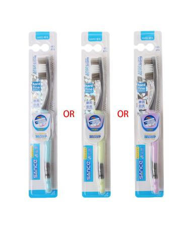 1pc Super Hard Bristle Toothbrush For Adults Remove Coffee Toothbrushes Soft Bristle Set