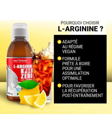 L-Arginine Pro Zero Arginine Body Building Liquid Vegan 500 ml L-Arginine 100% Pure Intense Efforts and Recovery French Eric Favre Laboratory Red Fruits - Buy Online on GoSupps.com