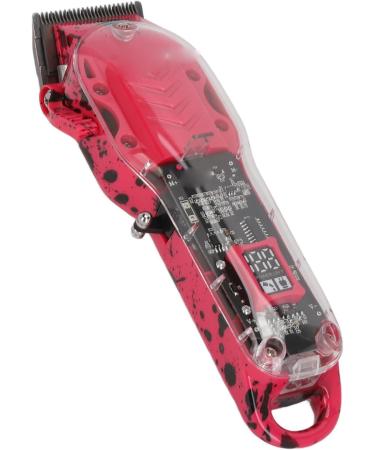 Transparent Mini Barber Hair Clipper Professional Electric Hair Clipper for Salon (Red) - Buy Online on GoSupps.com