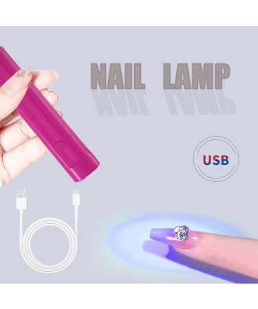 LYNTYAOU UV LED Lamp Handheld Polish Nail Light for Gel Polishes Nails Mini Gel Nail Dryer Stickers with Lights Lamps for Curing Glue Gel Polish Nail Gems with USB Plug(No Rechargeable) - Buy Online on GoSupps.com