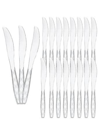 Plastic Cutlery Transparent Disposable Forks Spoons Knife Cutlery Set 300 Pieces Plastic Knives for Wedding Party Supplies Dinners Catering Food Services
