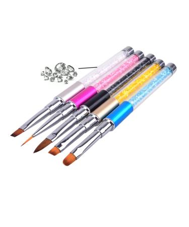 VINTORKY Nail Art Dotting Pen Nail Painting Pens Nail Art Brush Manicure Nail Art Polish Pens Nail Marker Pen Nail Liner Pens Nail Crystal Pen Nail Dotting Pen Drawing Pen Gradient medium Silver