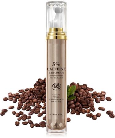 MEITREND Coffee eye serum eye cream against dark circles and bags antiaging eye serum with 360 massage ball remove dark circles eye care for reduced bags wrinkles and fine lines - Buy Online on GoSupps.com