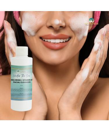 Sea Moss Soap for Facial & Body | Paraben Free | White Willow Bark | Moisturizing for Sensitive Skin | All Skin Types | Acne Eczema Psoriasis Relief | 4oz Bottle - Buy Online on GoSupps.com