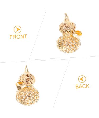VALICLUD 2 pcs Gilded Neck Drop Collarbone Gourd Choker Calabash Chain Stainless Gold Supply Clavicle 2.8X1.6CM Golden - Buy Online on GoSupps.com