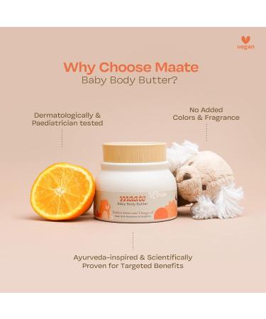 Maa_te Baby Body Butter (50 gm) | Pure Kokum & Shea Butter | Nourishing Baby Cream for Face Skin & Body | Ideal for Kids 0-12 Years | Gentle Baby Moisturizer - Buy Online on GoSupps.com