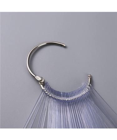 BNG 100-Piece Nail Display Palette - Transparent Nail Tips Sticks with Ring | Salon Exercise Tool & Fan-Shaped Gel Paint Color Card - Buy Online on GoSupps.com
