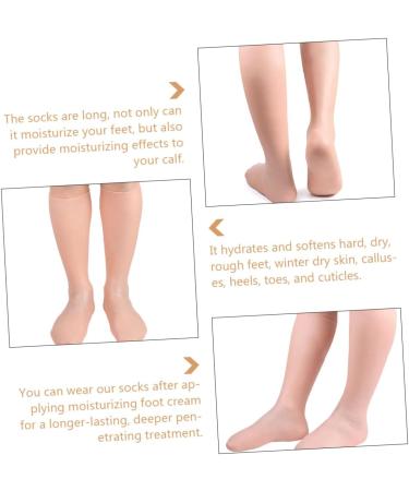 Beatifufu 1pair Exfoliating Moisturizing Socks Moisturizing Long Socks Moisturizing Socks Foot Cover Foot Care Supplies Moisturizing Repairing Socks Anti-cracking Foot Covers Foot Care Socks - Buy Online on GoSupps.com