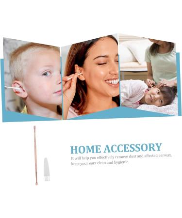 Rose Gold Spiral Ear Cleaner Tool - Stainless Steel Ear Pick for Earwax Removal | Reusable Outdoor Ear Accessory - 13X0.5CM - Buy Online on GoSupps.com