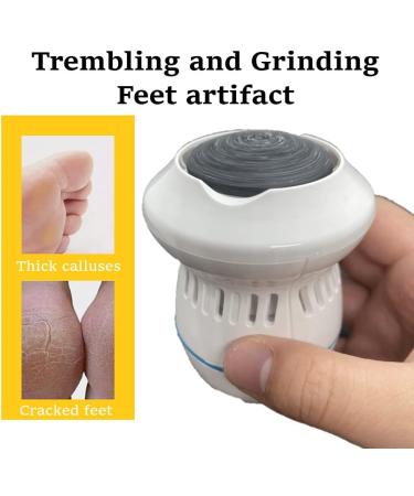 ICALODY Electric Foot Grinder Vacuum Callus Remover | Rechargeable Pedicure Tool for Cracked Skin | White Green - Buy Online on GoSupps.com