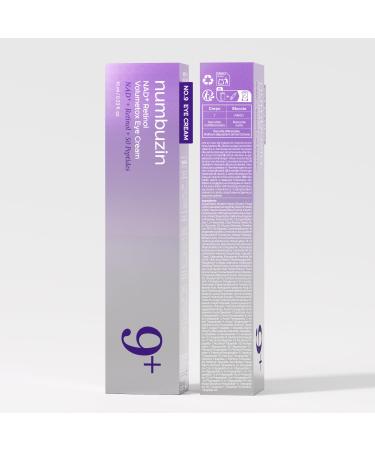 numbuzin No.9 NAD+ Retinol Eye Cream Depuffing & Firming Eye Serum for Dark Circles Wrinkles & Fine Lines Peptides & Niacinamide for Glow & Undereye Radiance Stocking Stuffers 0.33 fl oz - Buy Online on GoSupps.com