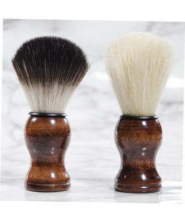Beatifufu Men's Beard Brush & Razor - Premium Grooming Tool for Styling & Cleaning | 11x3.2cm Wood & Bristles - Buy Online on GoSupps.com
