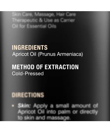 Majestic Pure Apricot Oil 16 fl oz - 100% Pure & Natural Cold-Pressed Kernel Oil for Skin, Hair Care & Massage - Moisturizing Formula to Dilute Essential Oils - Buy Online on GoSupps.com
