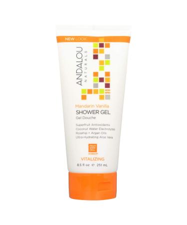 Andalou Naturals Mandarin Vanilla Vitalizing Shower Gel 8.5 Ounce