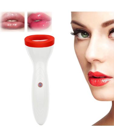 AMABEA Electric Lip Enhancer Electric Lip Filing Instrument, Lip Beauty Tool Instrument Plumper White