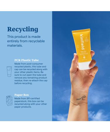Kinfield Daily Dew SPF 35 Mineral Sunscreen - Water & Sweat Resistant - 2.0 oz - Cruelty-Free & Reef-Safe - Buy Online on GoSupps.com