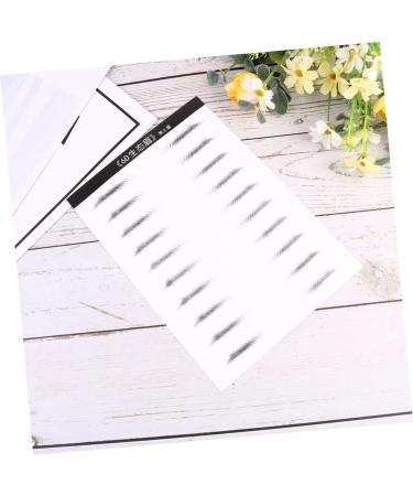 Housoutil 4 Sheets Pairs Adhesive Eyebrow Template Eyebrowsb Simulation Eyebrow 3d Artificial Eyebrow Stickers - Buy Online on GoSupps.com