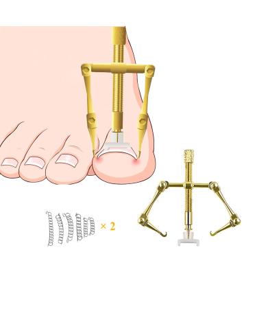 Ingrown Toenail Treatment Kit  Ingrown Toenail Corrector Stainless Steel for Curved Ingrown Toenails with 12 Toenail Braces