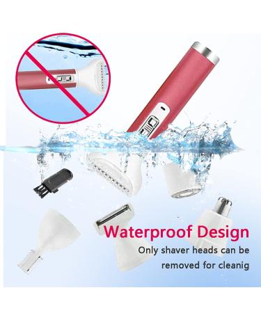SIMOULI 5 in 1 Electric Razor for Women - Painless Hair Removal for Legs, Underarms, Bikini Line, Face, Eyebrow & Nose - Wet & Dry Bikini Trimmer Included - Buy Online on GoSupps.com
