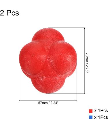 TPR Bounce Reaction Ball for Speed & Agility Training - Blue/Red - Buy Online on GoSupps.com