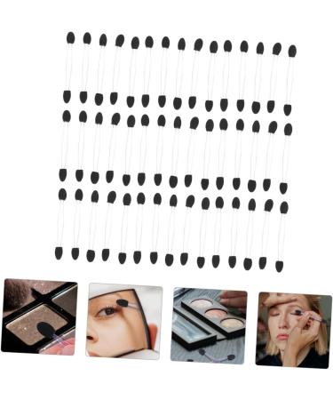 PLAFOPE 100pcs Eye Shadow Stick Eyeshadow Sticks Eyeshadow Applicator Pads Makeup Eyeshadow Emulsion Black 7.5x0.5cm Black - Buy Online on GoSupps.com